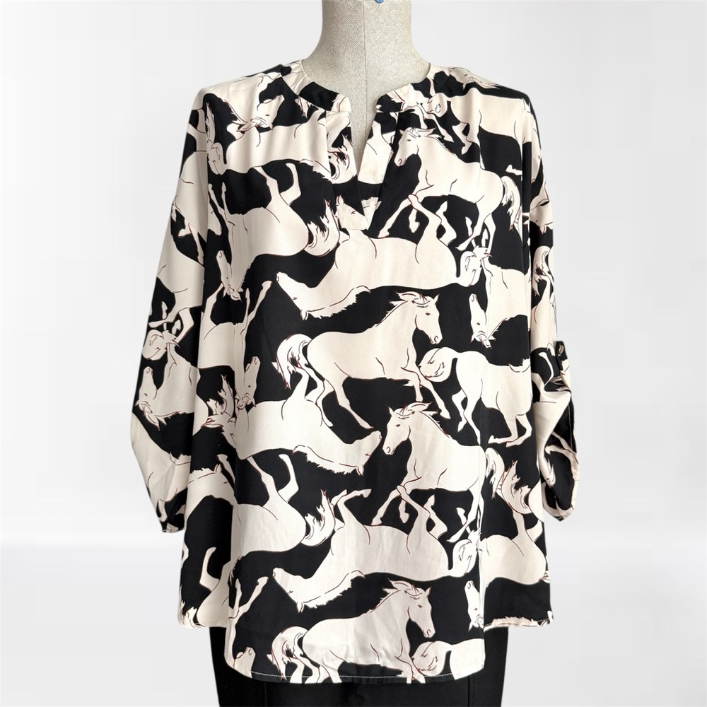 White Birch Notch Neck Top